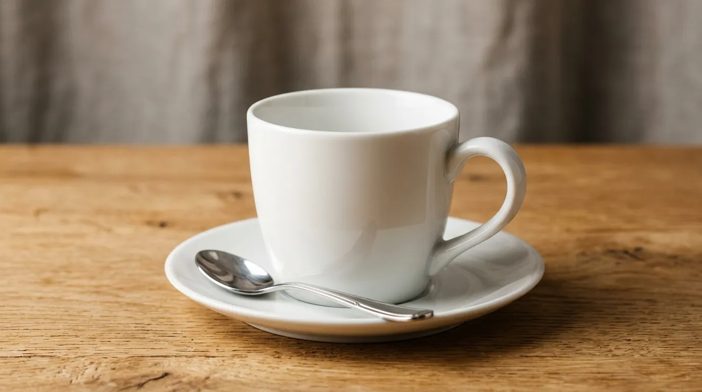 Ilustrasi mug keramik custom logo