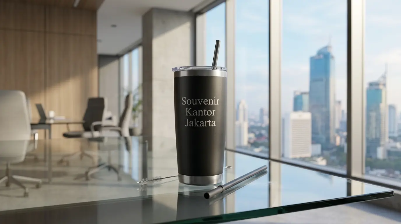 Tumbler custom logo untuk kebutuhan souvenir perusahaan dan event